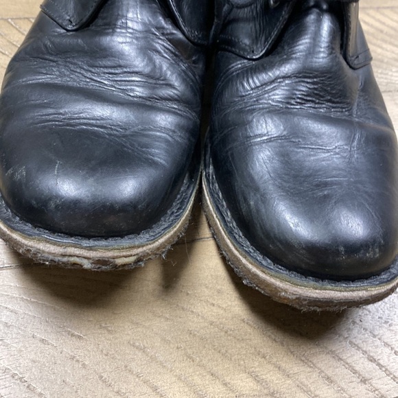 Ugg Mens Leighton Chukka Boots Black Leather Lace Up Crepe Sole Size 10.5 main image 4